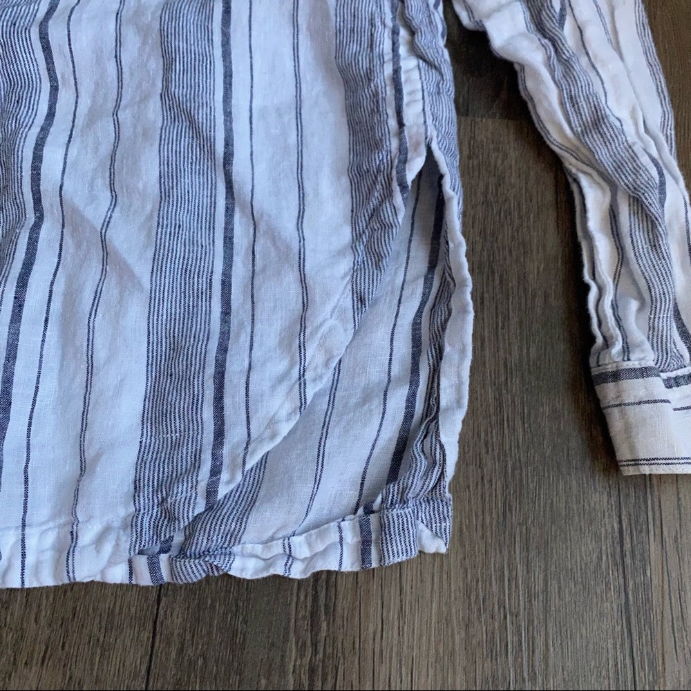 Athleta Linen Button Down Top - image 3